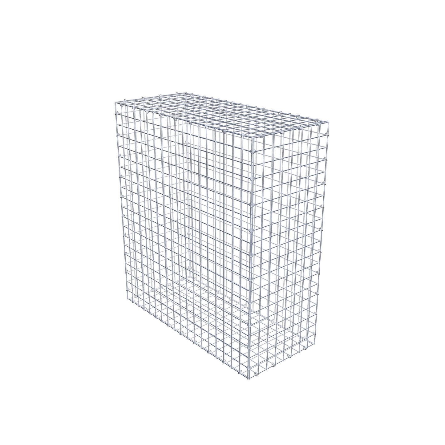 Gavión 100 cm x 90 cm x 40 cm (L x A x P), luz de malla 5 cm x 5 cm, anillo en C
