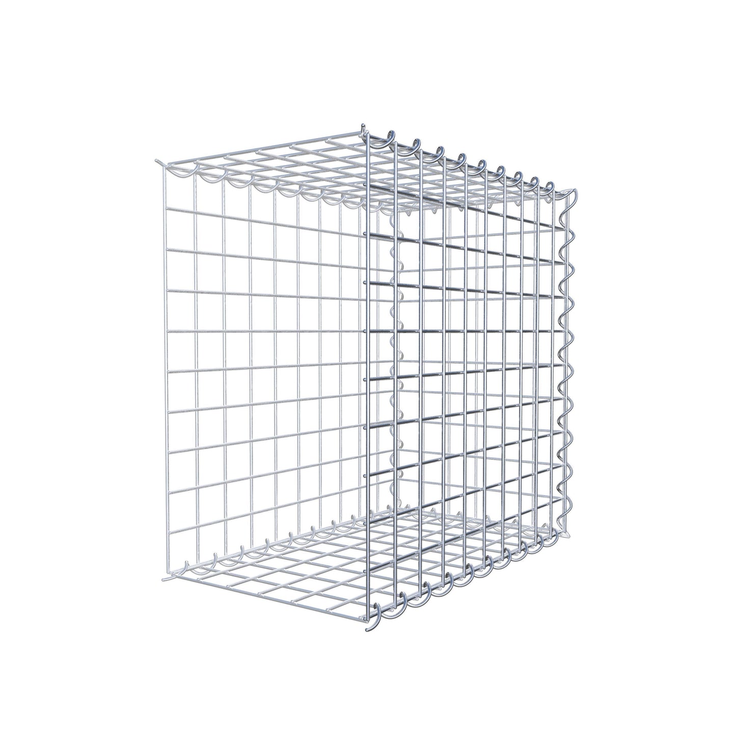 Add-on schanskorf type 2 50 cm x 50 cm x 30 cm (L x H x D), maaswijdte 5 cm x 5 cm, spiraalvormig