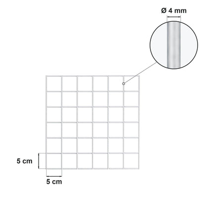 Gabione 100 cm x 60 cm x 40 cm (L x H x T), Maschenweite 5 cm x 5 cm, Spirale