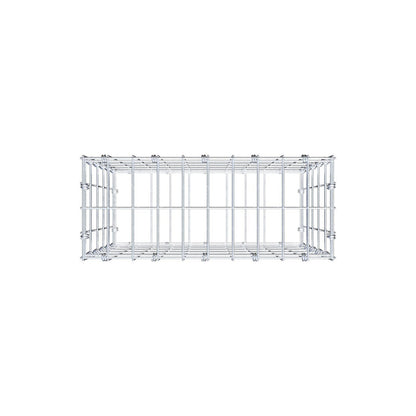 Gabião 50 cm x 50 cm x 20 cm (C x A x P), malhagem 5 x 10 cm, anel espiral