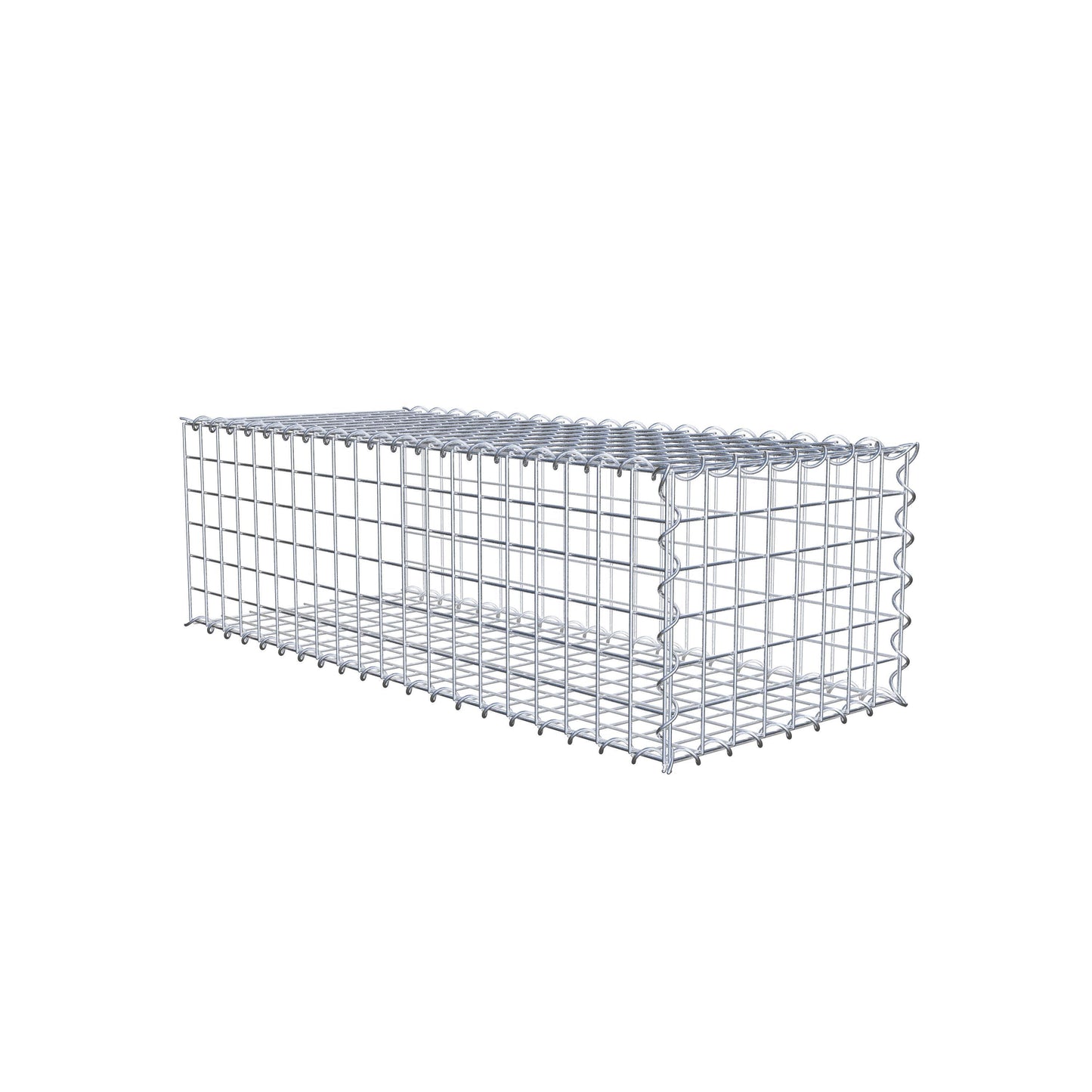 Gabião Tipo 2 100 cm x 30 cm x 40 cm (C x A x P), malhagem 5 cm x 5 cm, espiral