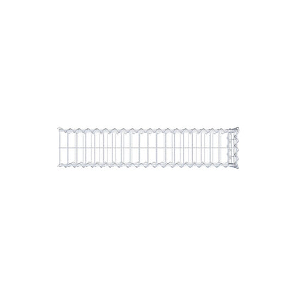 Opvokset gabion type 2 100 cm x 30 cm x 20 cm (L x H x D), maskestørrelse 5 cm x 10 cm, spiral