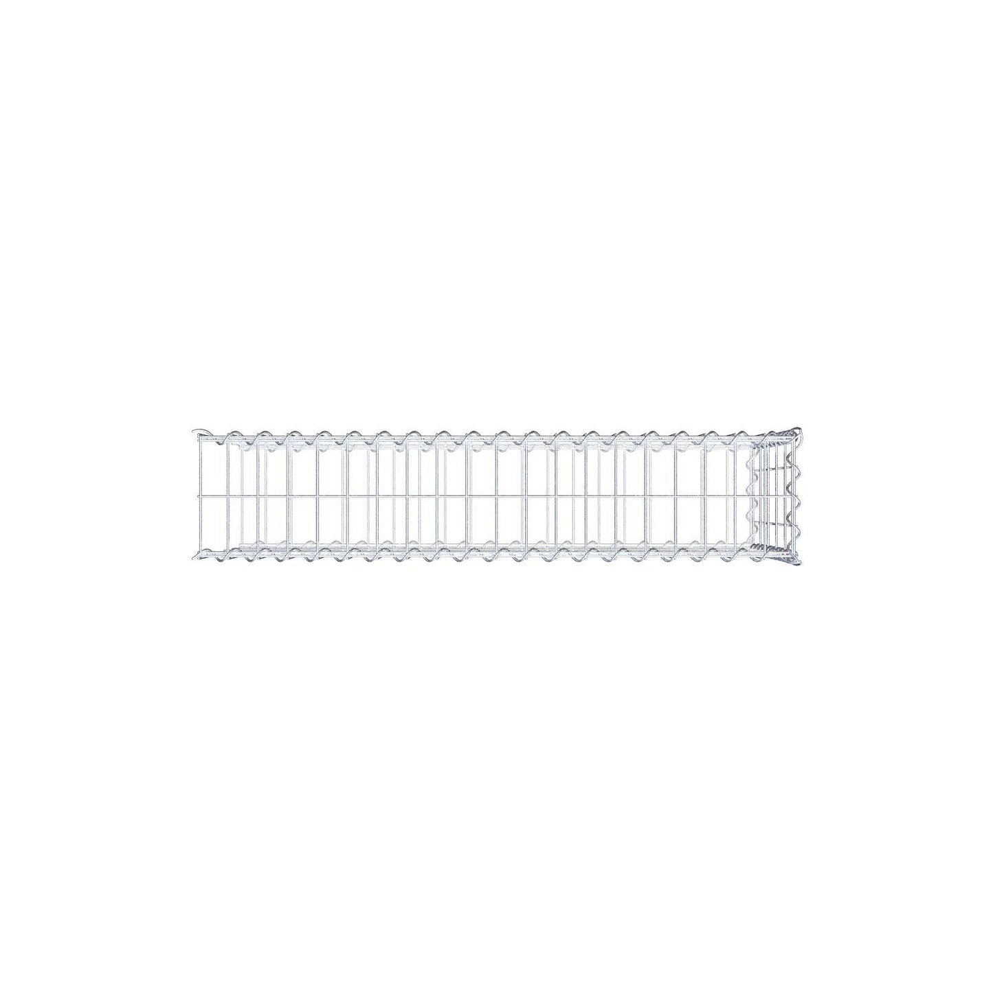 Gabbione aggiuntivo tipo 2 100 cm x 50 cm x 20 cm (L x H x P), dimensione maglia 5 cm x 10 cm, a spirale