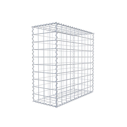 Gavión 100 cm x 100 cm x 40 cm (largo x alto x fondo), malla 10 cm x 10 cm, en espiral
