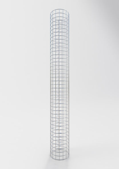 Gabionensäule rund 27 cm Durchmesser, 200 cm Höhe, Maschenweite 5 cm x 5 cm