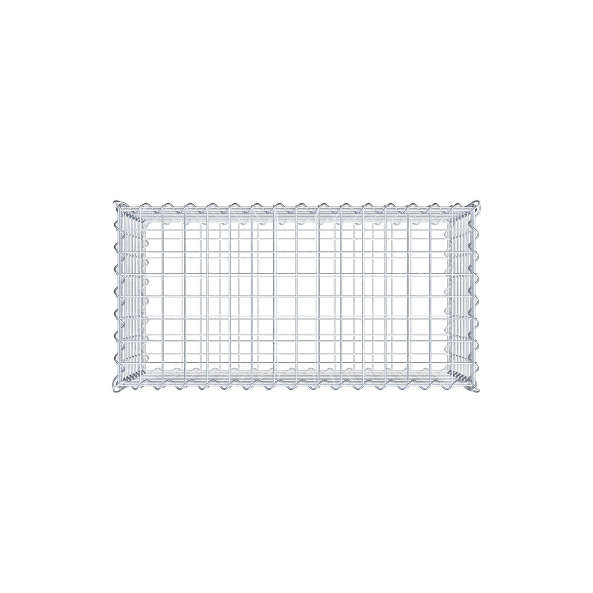 Gabion 80 cm x 40 cm x 40 cm (L x H x D), maskestørrelse 5 cm x 5 cm, spiral