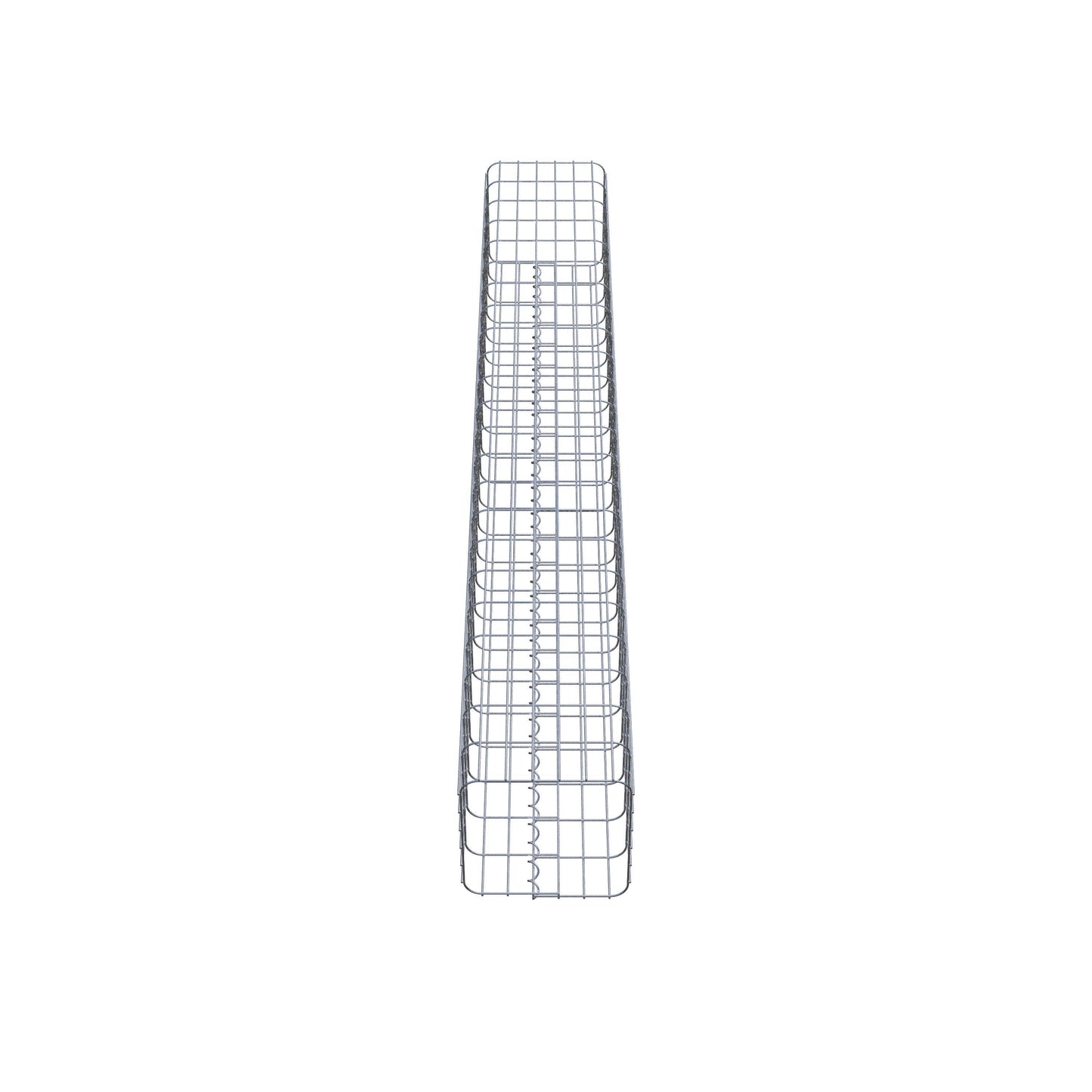 Gabionsøjle firkantet 32 ​​cm x 32 cm, 230 cm højde, MW 5 cm x 10 cm