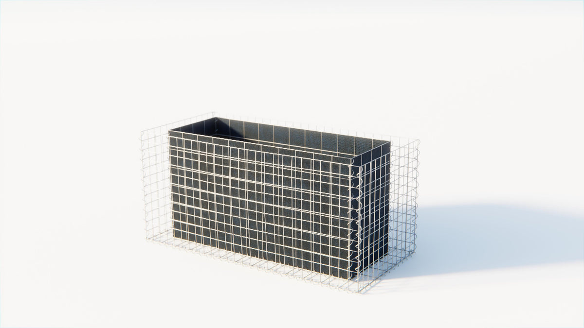 Hochbeet eckig 130 cm x 60 cm x 60 cm (L x H x T), Maschenweite 5 x 10 cm, Wandstärke 10 cm