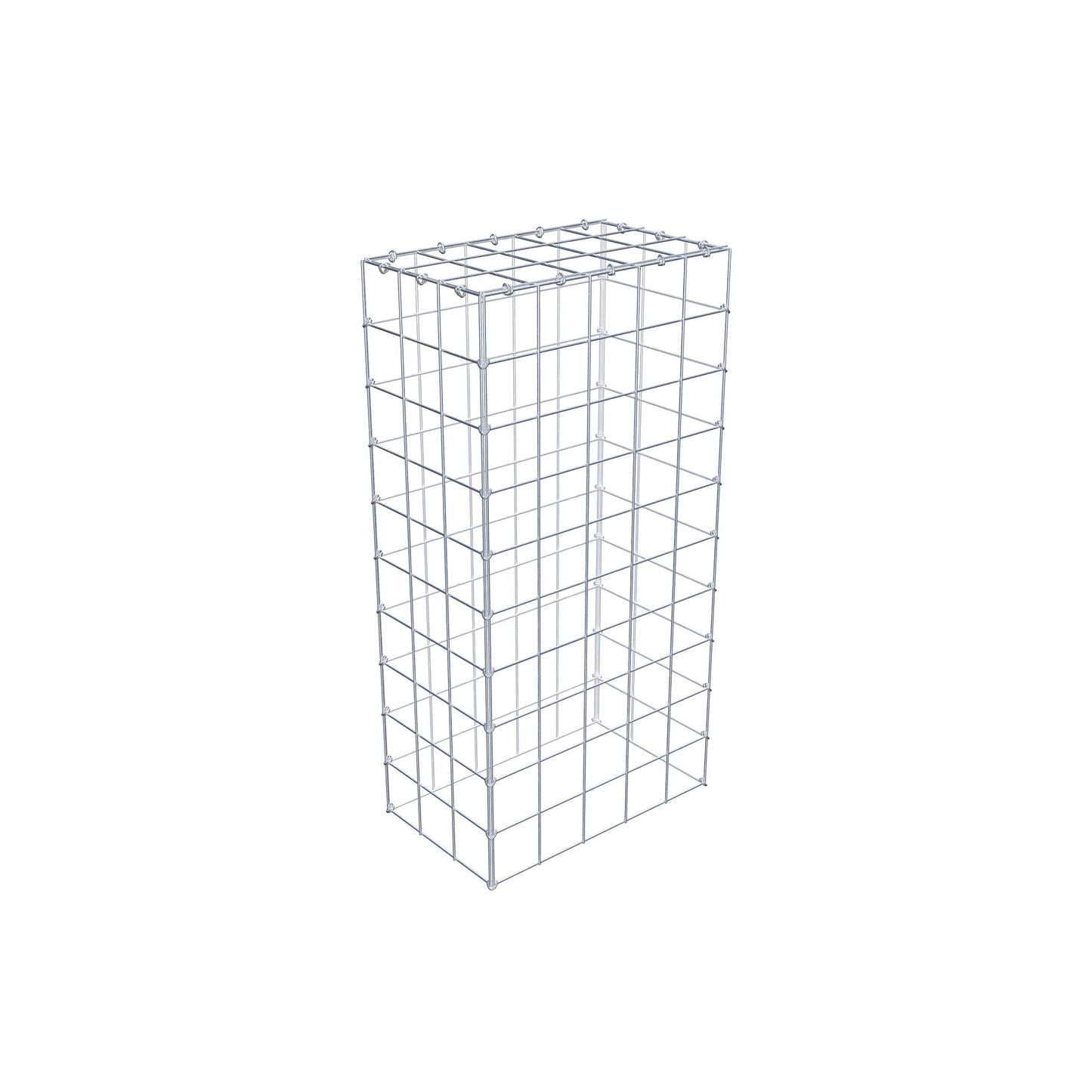 Type 3 oplegkorf 100 cm x 30 cm x 50 cm (L x H x D), maaswijdte 10 cm x 10 cm, C-ring