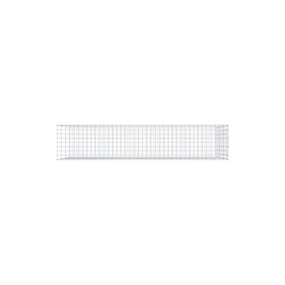 Mounted gabion type 2 200 cm x 100 cm x 40 cm, mesh size 5 cm x 10 cm, C-ring