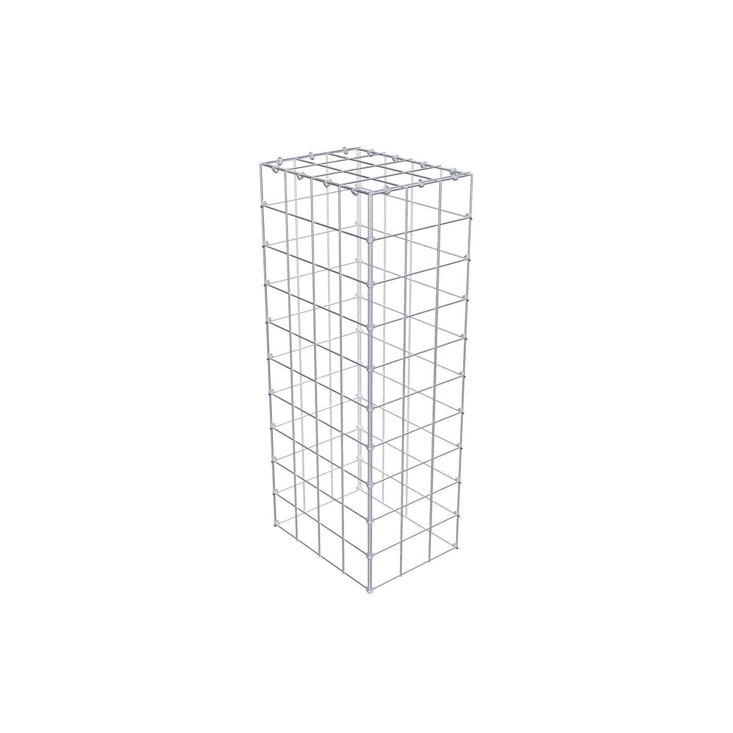 Gabião Tipo 3 100 cm x 40 cm x 30 cm (C x A x P), malhagem 10 cm x 10 cm, anel C