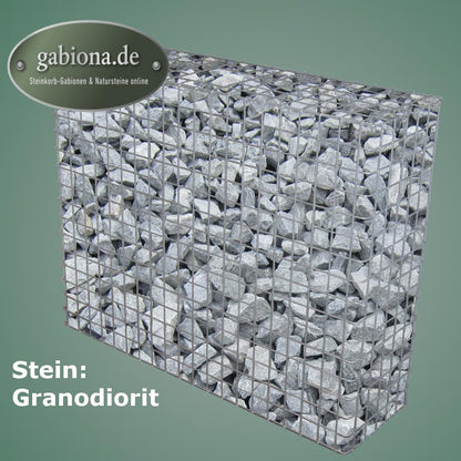 Gabião galvanizado a quente 102 cm x 82 cm x 32 cm, malhagem 5 cm x 5 cm, totalmente soldado