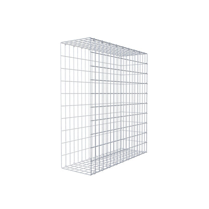 Monteret gabion type 2 100 cm x 90 cm x 30 cm, maskestørrelse 5 cm x 10 cm, C-ring