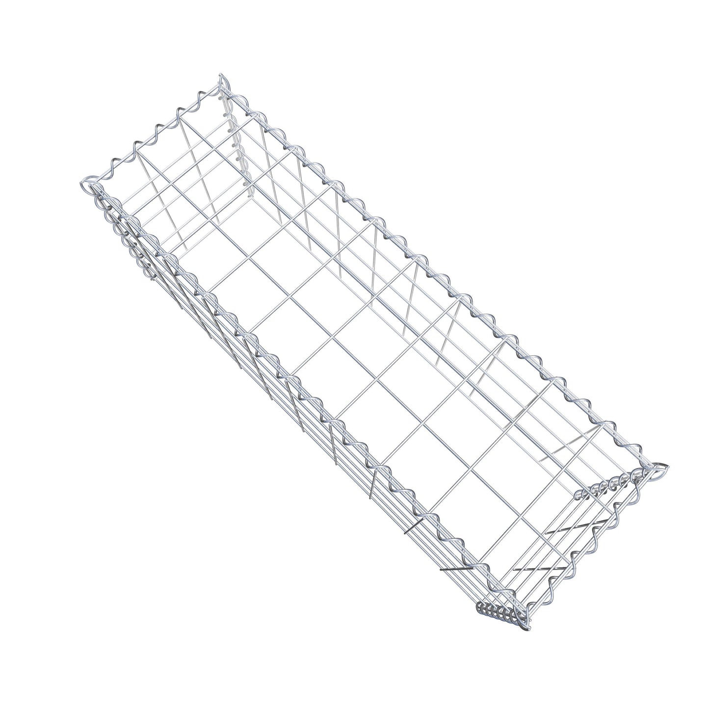 Anbaugabione Typ 3 100 cm x 40 cm x 30 cm (L x H x T), Maschenweite 10 cm x 10 cm, Spirale