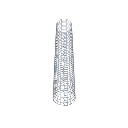 Colonna di gabbioni rotonda 32 cm di diametro, 200 cm di altezza, maglia 5 cm x 5 cm
