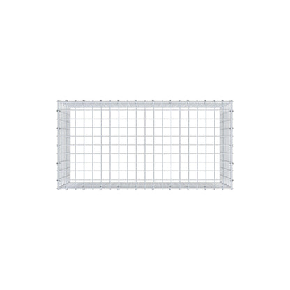 Mounted gabion type 3 100 cm x 50 cm x 50 cm (L x H x D), mesh size 5 cm x 5 cm, C-ring