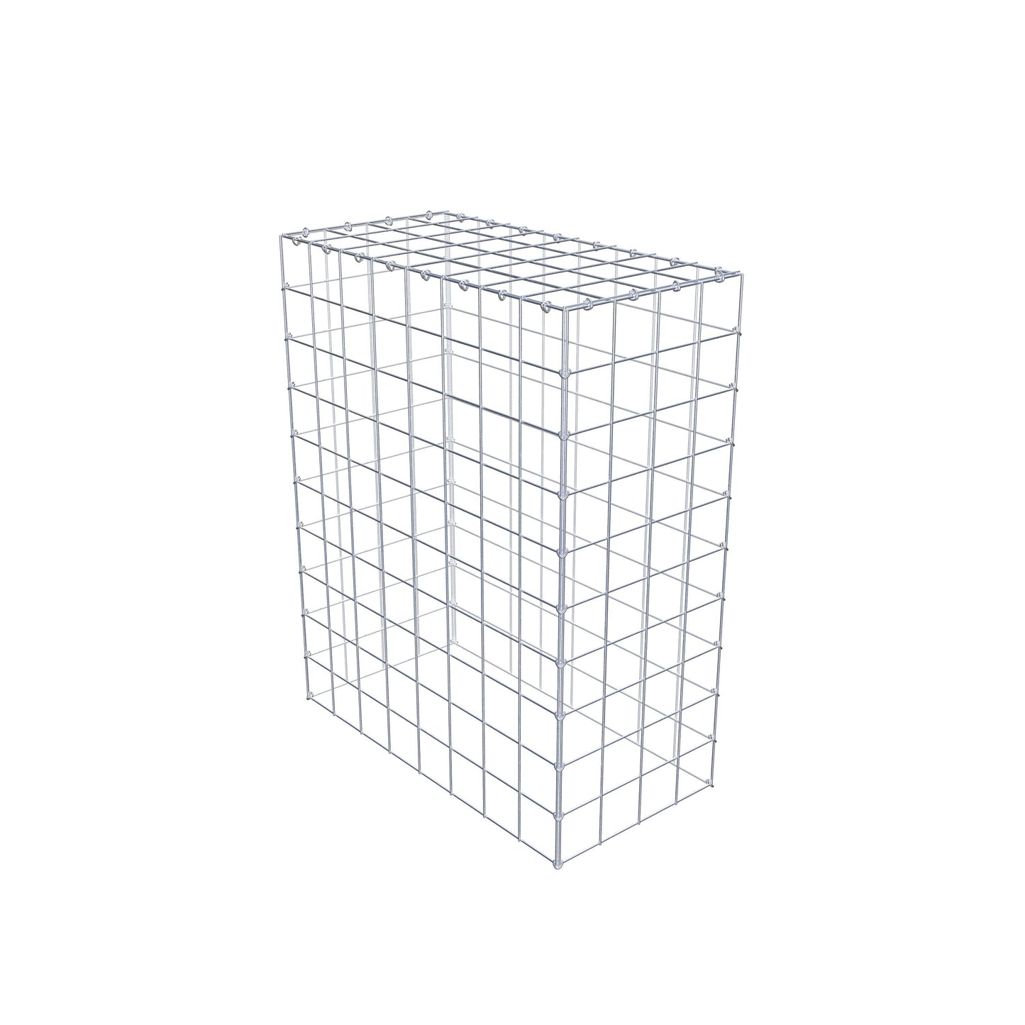 Gavión complementario de tipo 3 100 cm x 80 cm x 40 cm (L x A x P), malla 10 cm x 10 cm, anillo en C