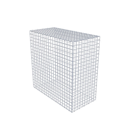 Gabbione 100 cm x 100 cm x 50 cm (L x H x P), maglia 5 cm x 5 cm, anello a C