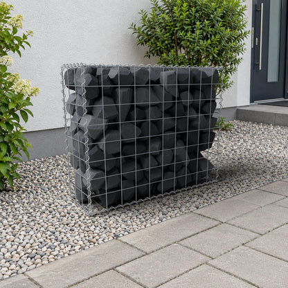 Gabion 100 cm x 80 cm x 30 cm (L x H x D), maskestørrelse 10 cm x 10 cm, spiral