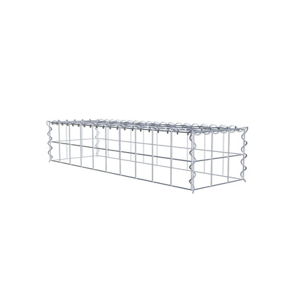Anbaugabione Typ 3 100 cm x 20 cm x 30 cm (L x H x T), Maschenweite 10 cm x 10 cm, Spirale