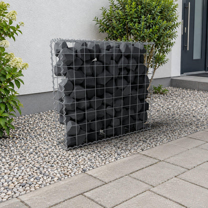 Gabione 100 cm x 90 cm x 20 cm (L x H x T), Maschenweite 10 cm x 10 cm, Spirale