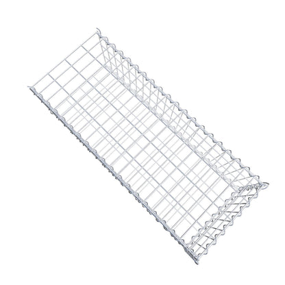 Anbaugabione Typ 2 100 cm x 30 cm x 40 cm (L x H x T), Maschenweite 5 cm x 10 cm, Spirale