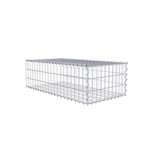 Gabbione aggiuntivo tipo 2 100 cm x 30 cm x 50 cm (L x A x P), maglia 5 cm x 10 cm, spirale