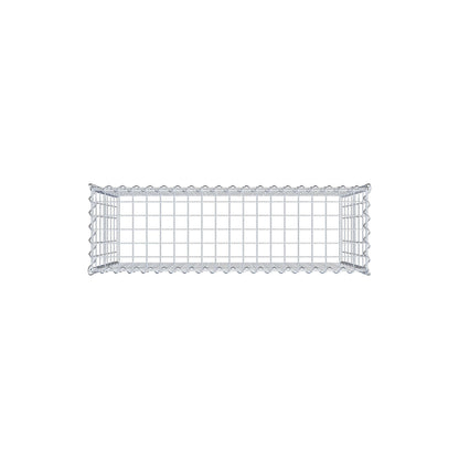 Gavión adulto tipo 3 100 cm x 70 cm x 30 cm (largo x alto x profundidad), tamaño de malla 5 cm x 10 cm, espiral