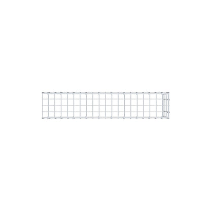 Mounted gabion type 4 100 cm x 30 cm x 20 cm (L x H x D), mesh size 5 cm x 10 cm, C-ring