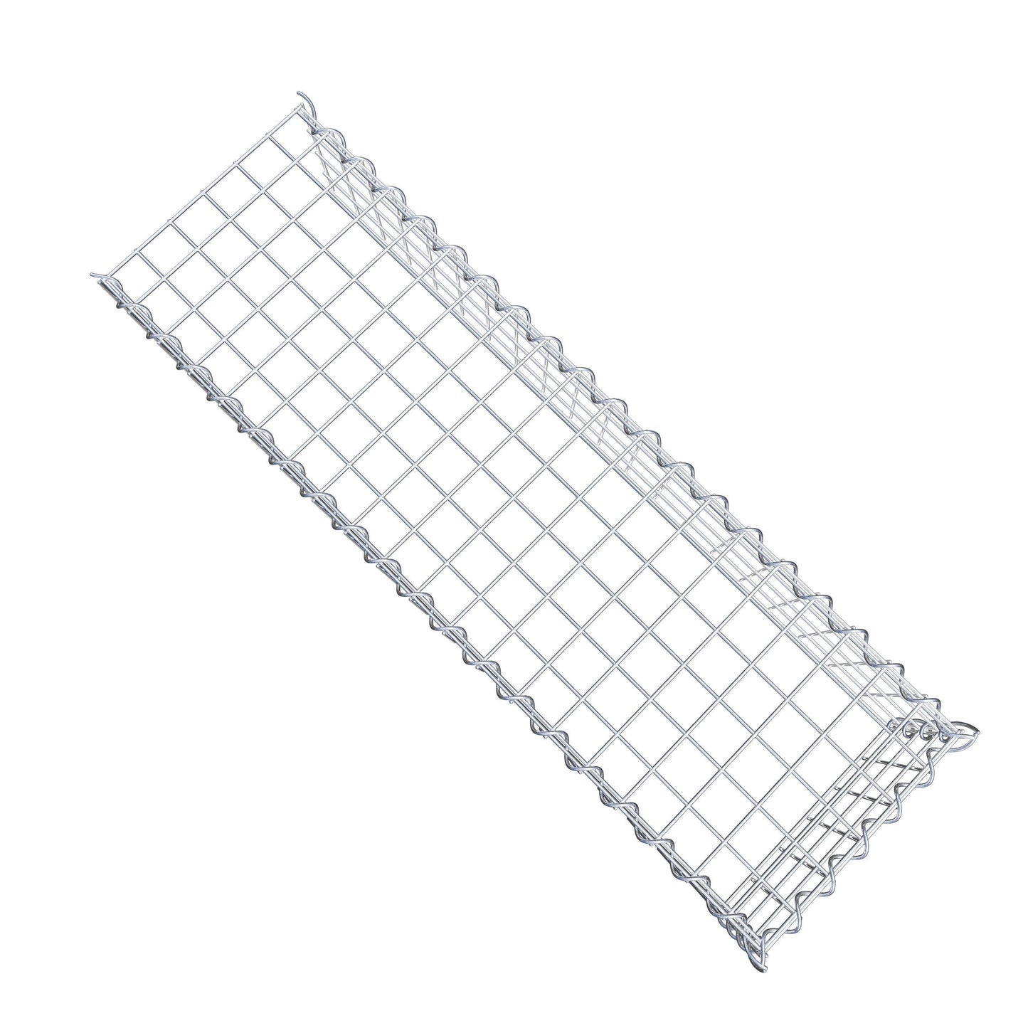 Gabion rapporté type 4 100 cm x 20 cm x 30 cm (L x H x P), mailles 5 cm x 5 cm, spirale