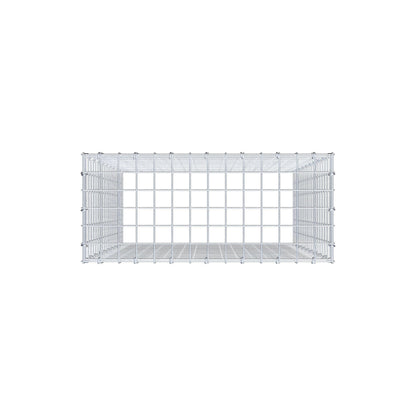 Monteret gabion type 3 100 cm x 70 cm x 30 cm (L x H x D), maskestørrelse 5 cm x 5 cm, C-ring