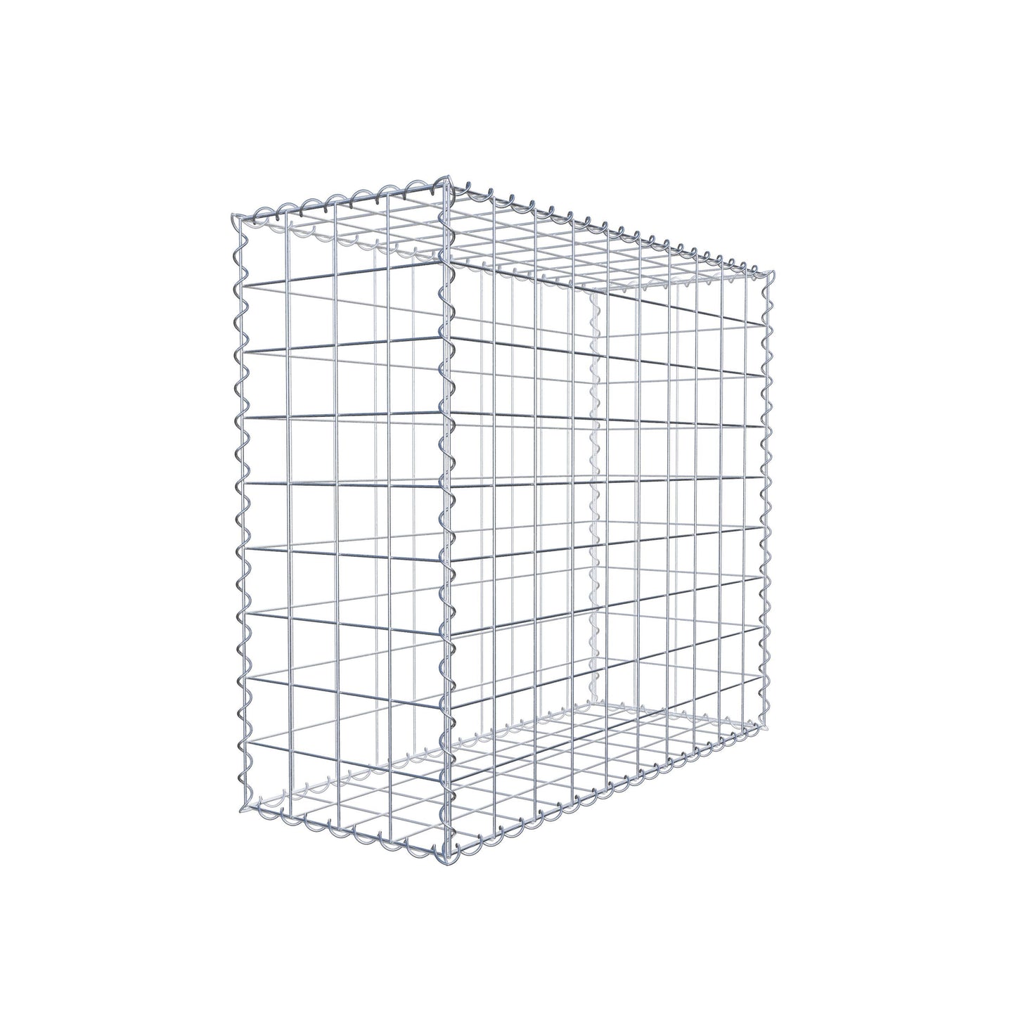 Gabion 100 cm x 90 cm x 40 cm (L x H x D), maskstorlek 10 cm x 10 cm, spiral