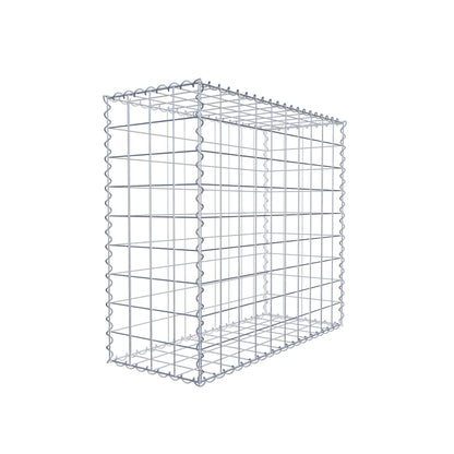 Gabion 100 cm x 90 cm x 40 cm (L x H x D), maskstorlek 10 cm x 10 cm, spiral