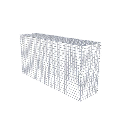 Extra gabion typ 3 200 cm x 100 cm x 50 cm (L x H x D), maskstorlek 5 cm x 5 cm, spiral