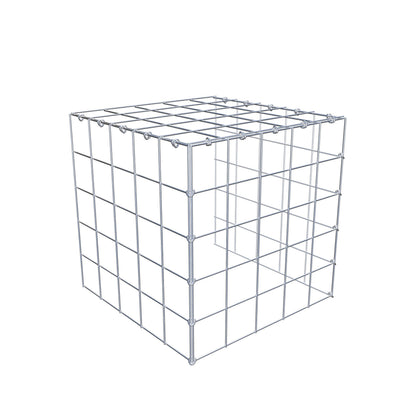 Monteret gabion type 4 50 cm x 50 cm x 50 cm (L x H x D), maskestørrelse 10 cm x 10 cm, C-ring