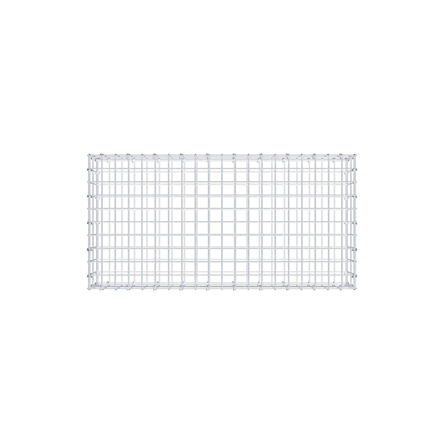 Gabion 100 cm x 20 cm x 50 cm (L x H x D), maskestørrelse 5 cm x 10 cm, C-ring