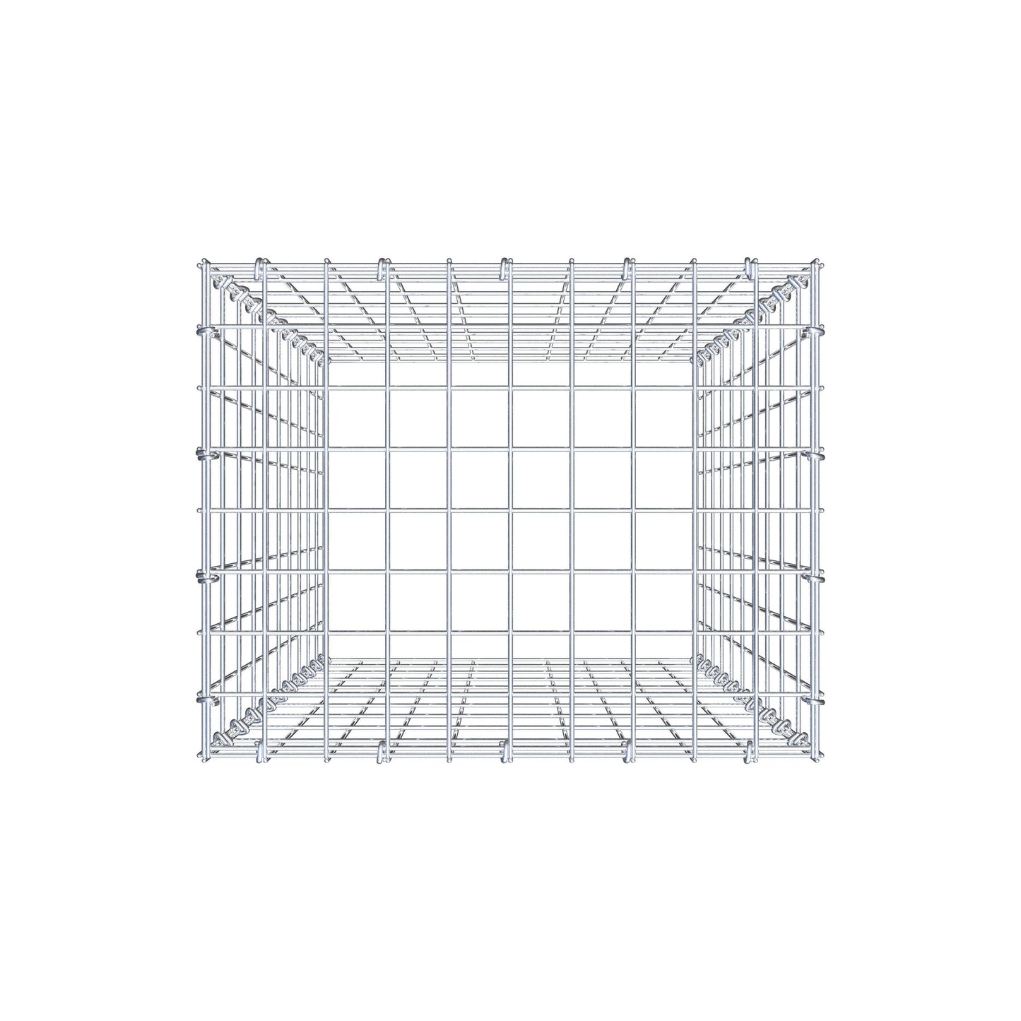 Type 3 oplegkorf 100 cm x 50 cm x 40 cm (L x H x D), maaswijdte 5 cm x 10 cm, C-ring