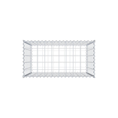 Gavión 100 cm x 90 cm x 50 cm (largo x alto x fondo), malla 10 cm x 10 cm, en espiral