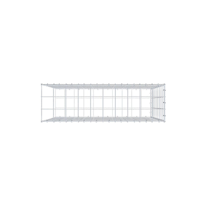 Monteret gabion type 2 100 cm x 90 cm x 30 cm (L x H x D), maskestørrelse 10 cm x 10 cm, C-ring