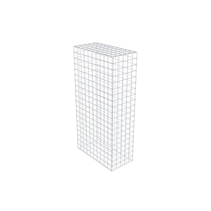 Gavión 200 cm x 100 cm x 50 cm (L x A x P), malla 10 cm x 10 cm, anillo en C