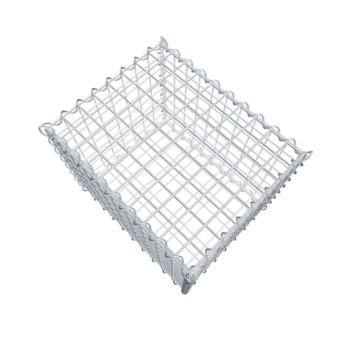 Gabion 50 cm x 40 cm x 40 cm (L x H x P), mailles 5 cm x 5 cm, spirale