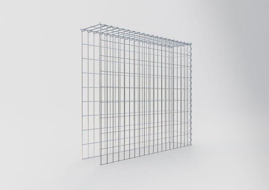 Anbaugabione Typ 4 100 cm x 90 cm x 20 cm (L x H x T), Maschenweite 5 cm x 10 cm, Spirale