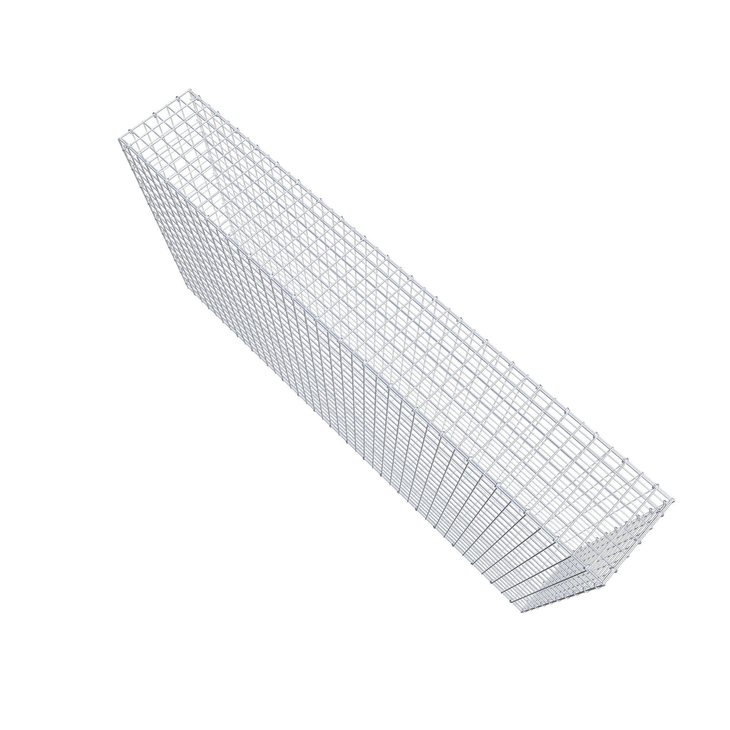 Gabião 200 cm x 100 cm x 30 cm (C x A x P), malhagem 5 cm x 5 cm, anel C