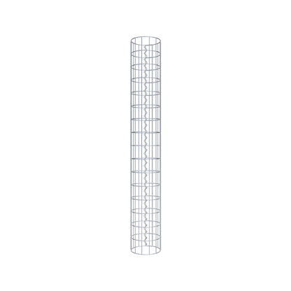 Gabionensäule rund 22 cm Durchmesser, 160 cm Höhe, Maschenweite 5 cm x 10 cm