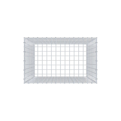 Gabbione aggiuntivo di tipo 3 100 cm x 80 cm x 50 cm (L x H x P), maglia 5 cm x 5 cm, anello a C