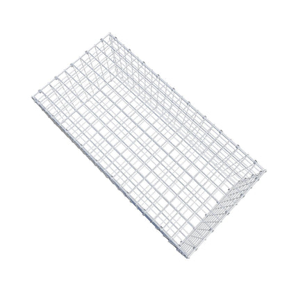 Gabion 100 cm x 40 cm x 50 cm (L x H x D), maskestørrelse 5 x 5 cm, spiralring