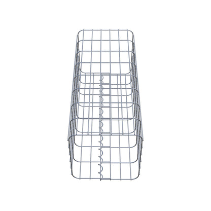 Gabionsøjle firkantet 32 ​​cm x 32 cm, 80 cm højde, MW 5 cm x 10 cm