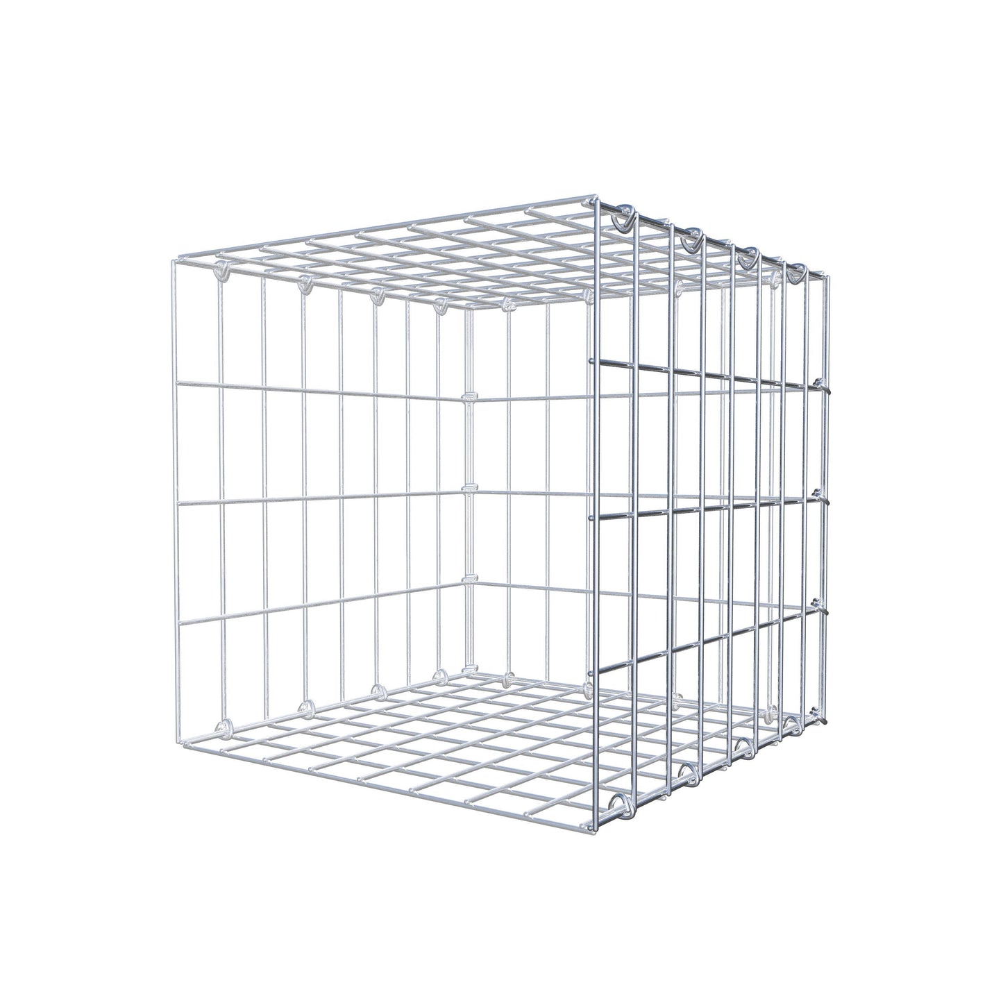Anbaugabione Typ 2 40 cm x 40 cm x 40 cm, Maschenweite 5 cm x 10 cm, C-Ring