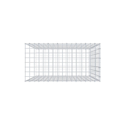Mounted gabion type 2 100 cm x 80 cm x 40 cm, mesh size 5 cm x 10 cm, C-ring