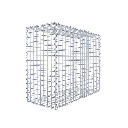 Gabião 100 cm x 80 cm x 40 cm (C x A x P), malhagem 5 cm x 5 cm, espiral